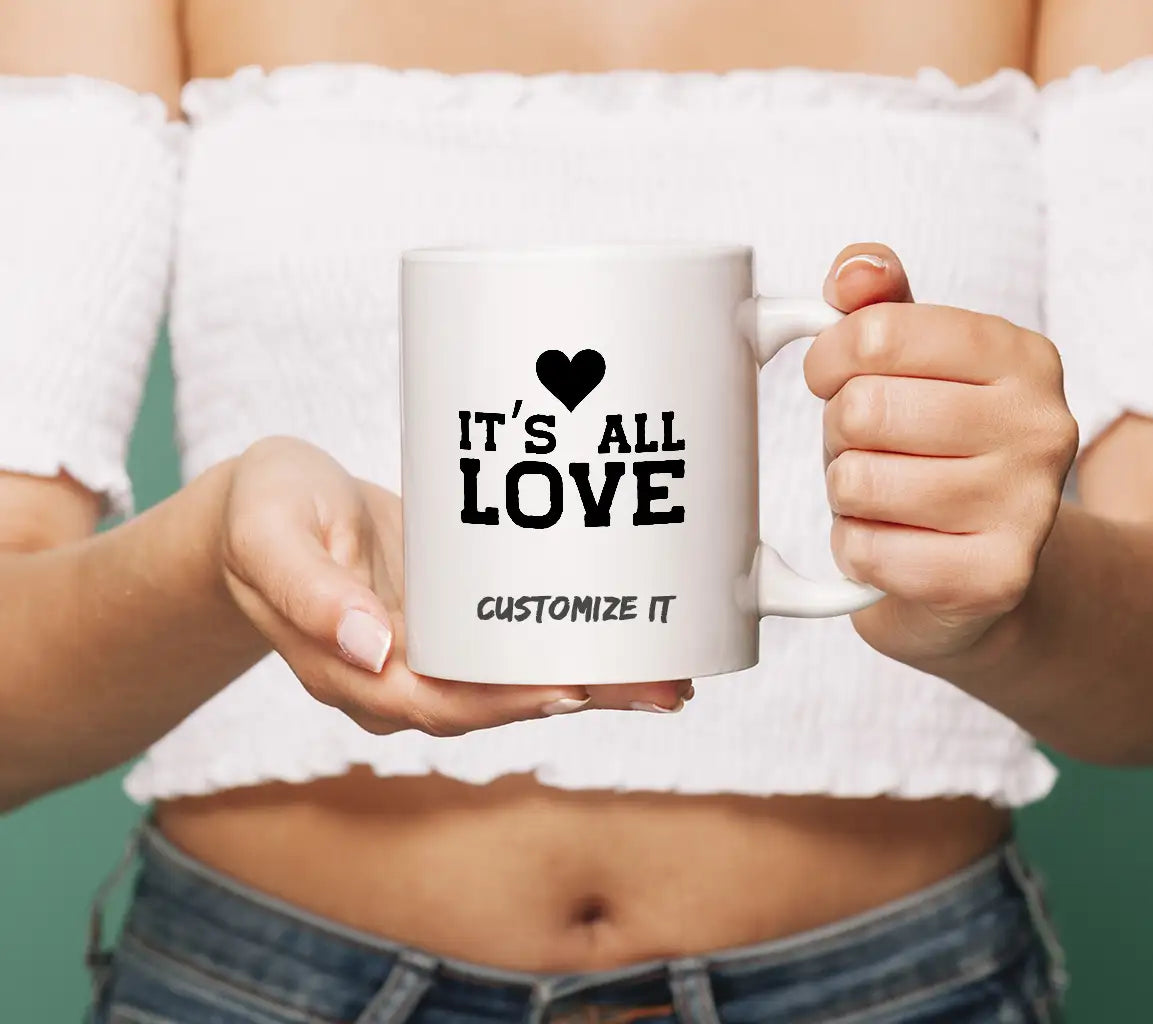 Its All Love -  SVG T-Shirt Design SVG