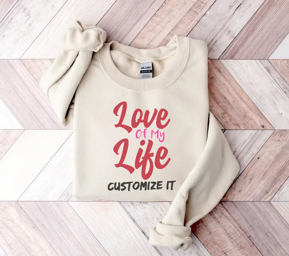 Love of My Life Red Sign SVG for T-Shirt Design SVG