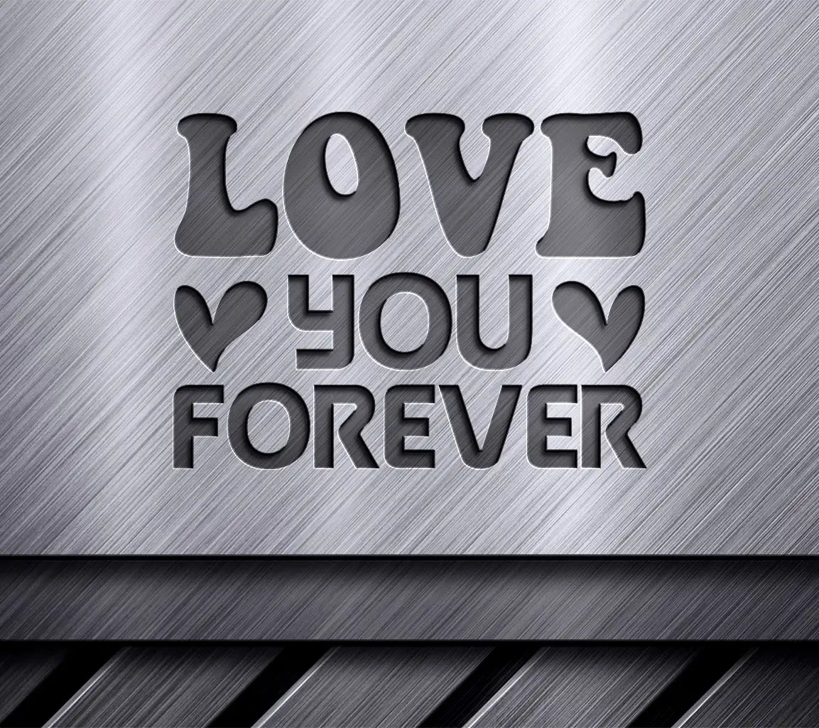 Love You Forever Red & Pink SVG T-Shirt Design SVG