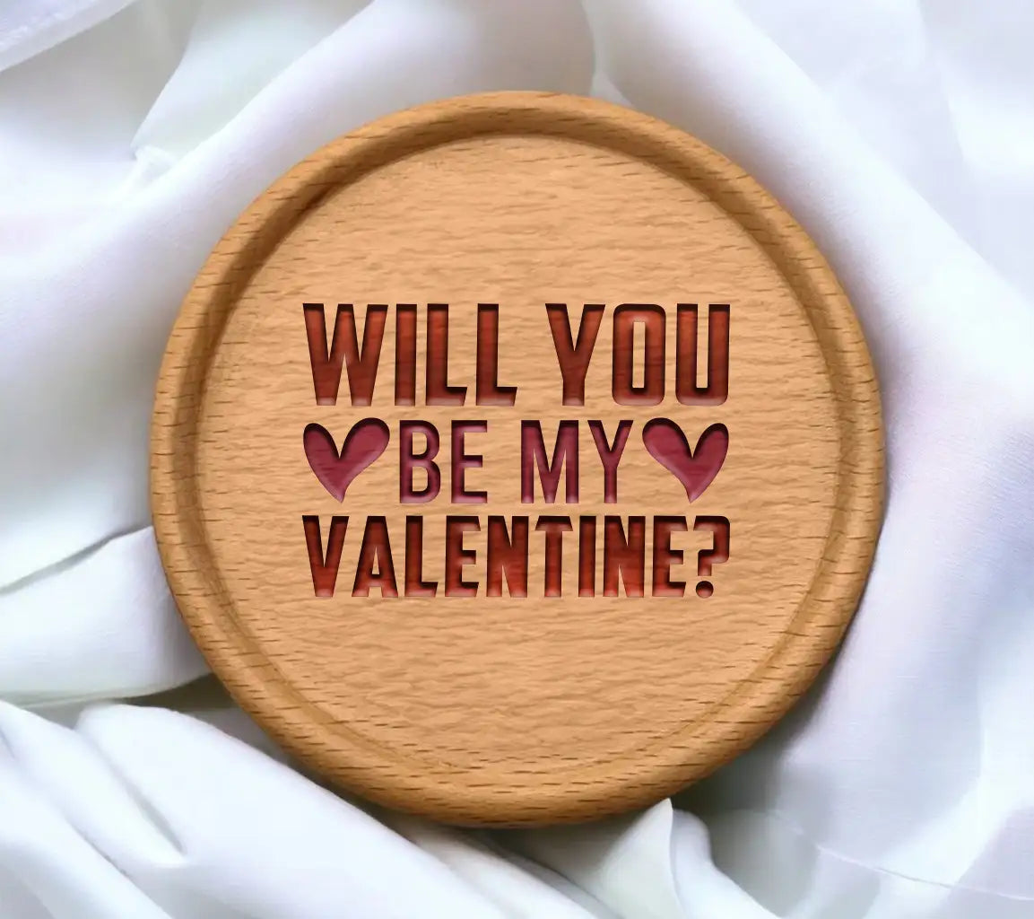 Will You Be My Valentine SVG - T-Shirt Design & Poster SVG