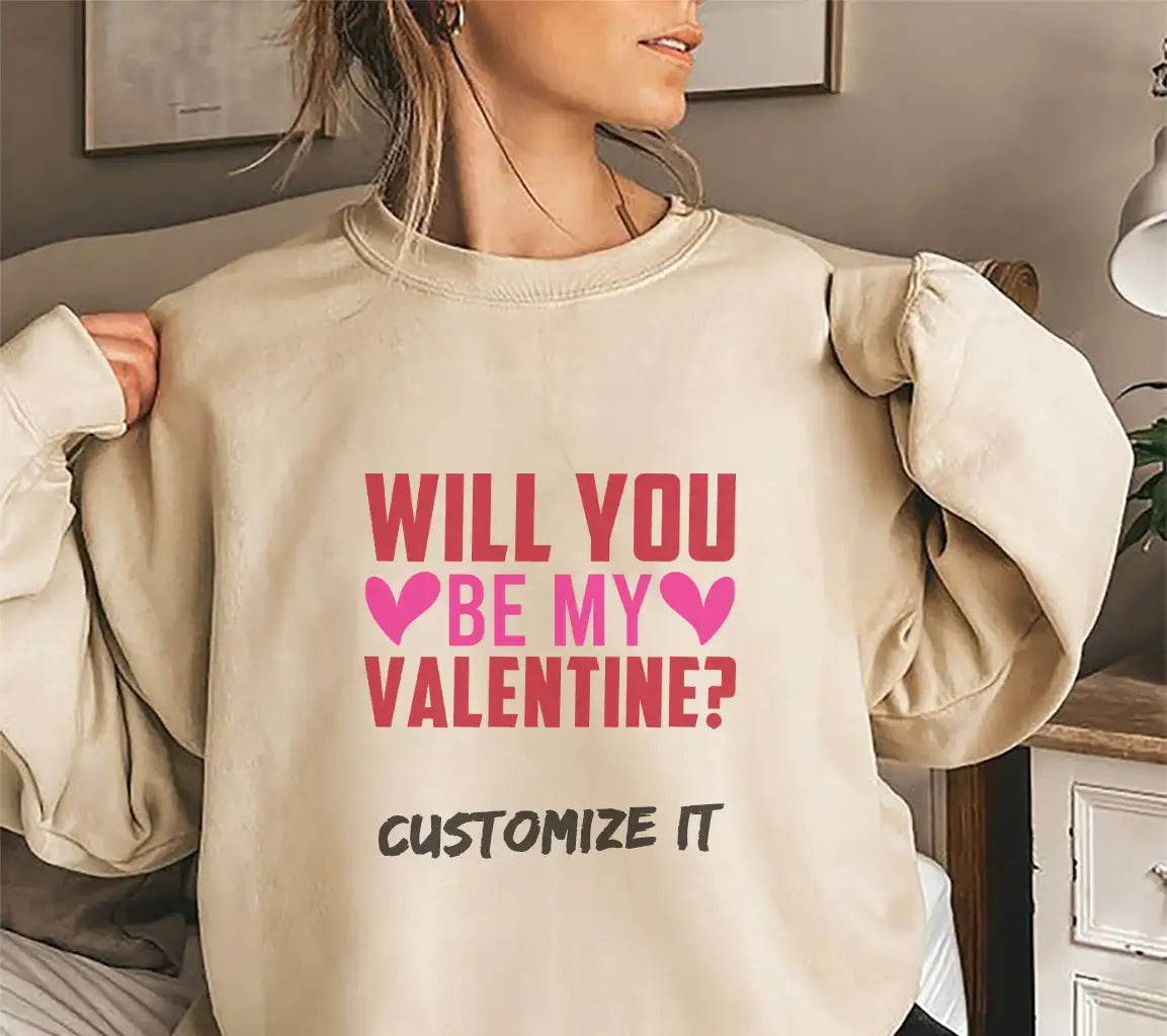 Will You Be My Valentine SVG - T-Shirt Design & Poster SVG