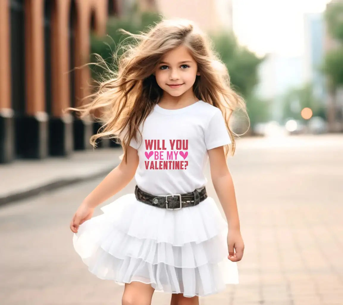 Will You Be My Valentine SVG - T-Shirt Design & Poster SVG