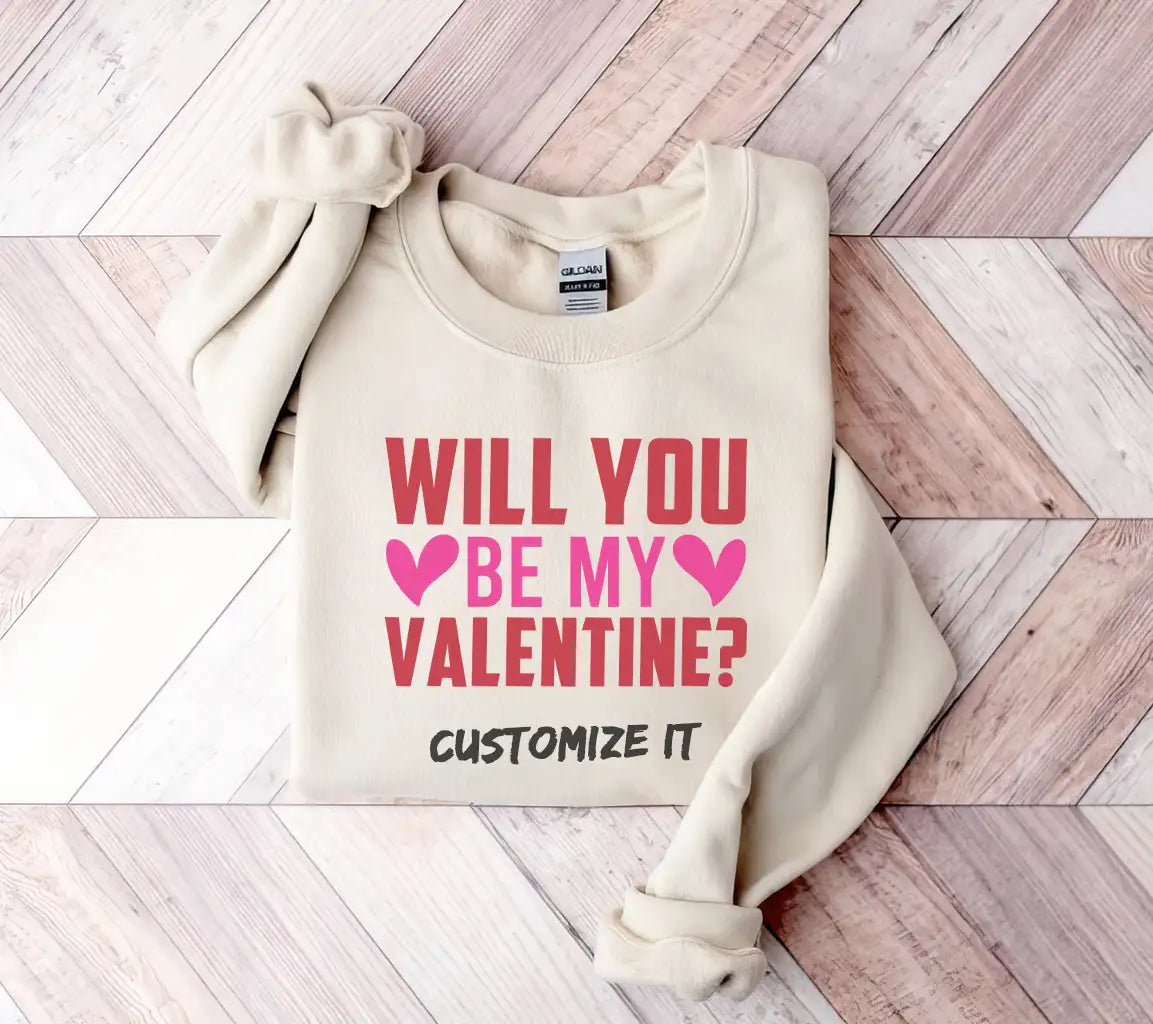 Will You Be My Valentine SVG - T-Shirt Design & Poster SVG