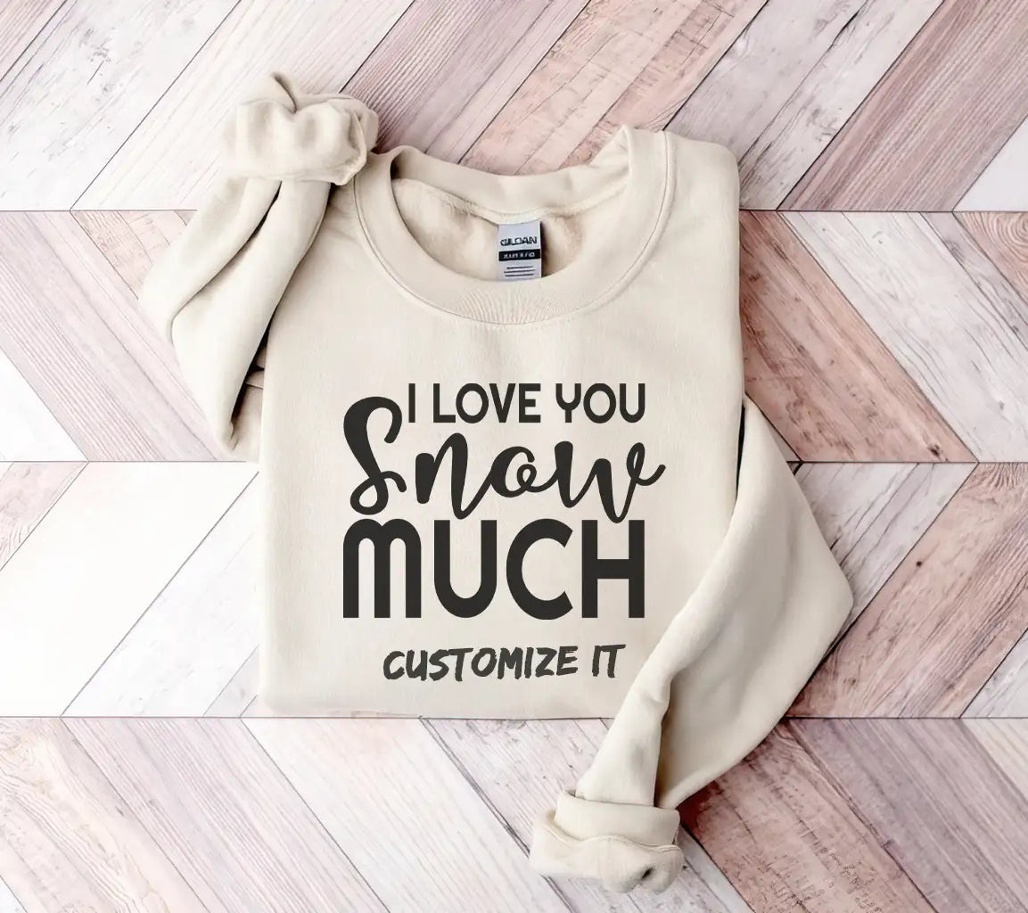 I Love You Snow Much SVG - Valentines Day T-Shirt Design SVG