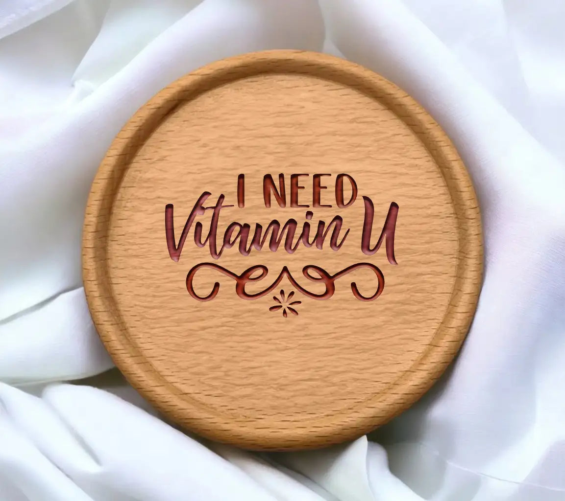 I Need Vitamin U Pink & Red SVG Design - Day-Tshirt SVG