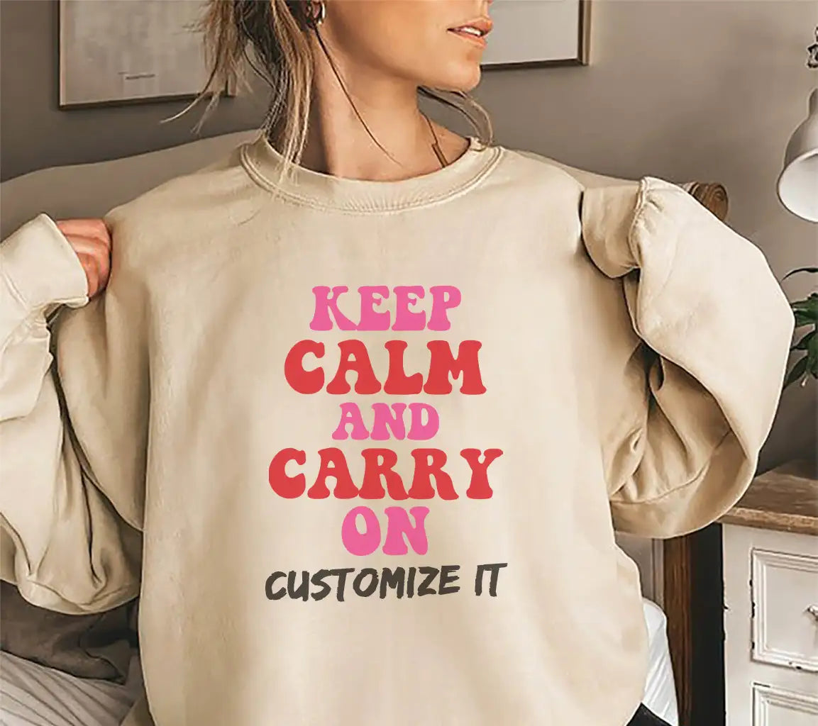 Keep Calm And Carry On SVG Design - T-Shirt, Poster & More SVG