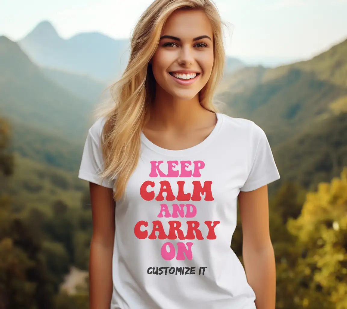 Keep Calm And Carry On SVG Design - T-Shirt, Poster & More SVG