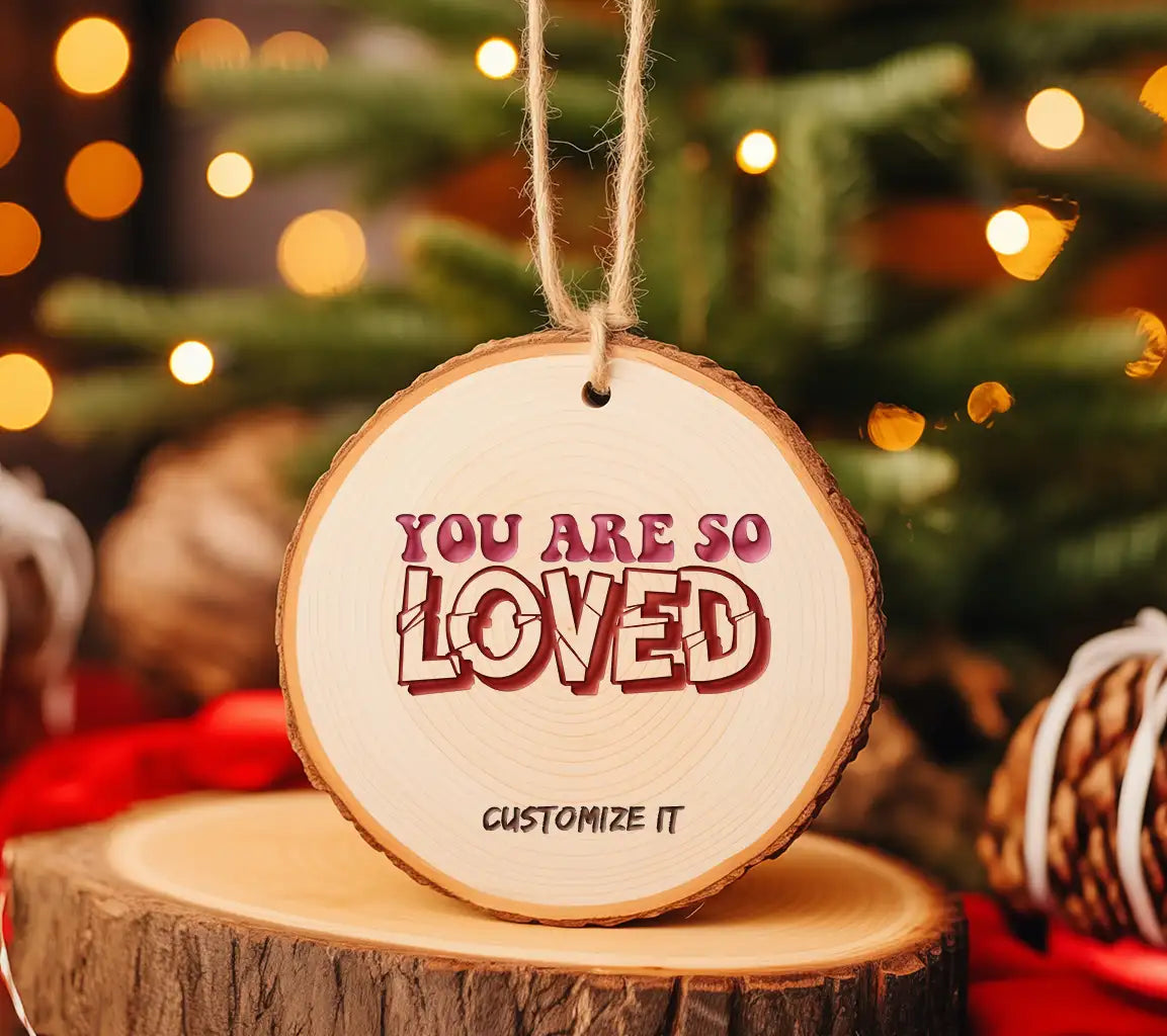 Red & White You Are So Loved SVG Design SVG