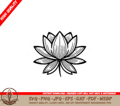 Lotus Flower Decorative SVG