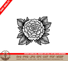 Decorative Marigold SVG File