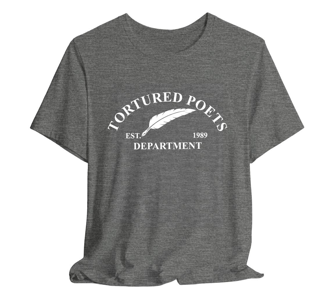 The Tortured Poets Department - Est. 1989 T-Shirt | TTPD T-Shirt Est. 1989 | Taylor Swift Inspired T-Shirts Commemorating New Album Release, Taylor Swift T-Shirt, The Tortured Poets Department Merch, TTPD Shirt, Swiftie Merch, New Album Merch, Taylor Swift Fan Gift, History Shirt, Music Lover Shirt, Feather Quill Tee, Bella Canvas 3001 t-shirt