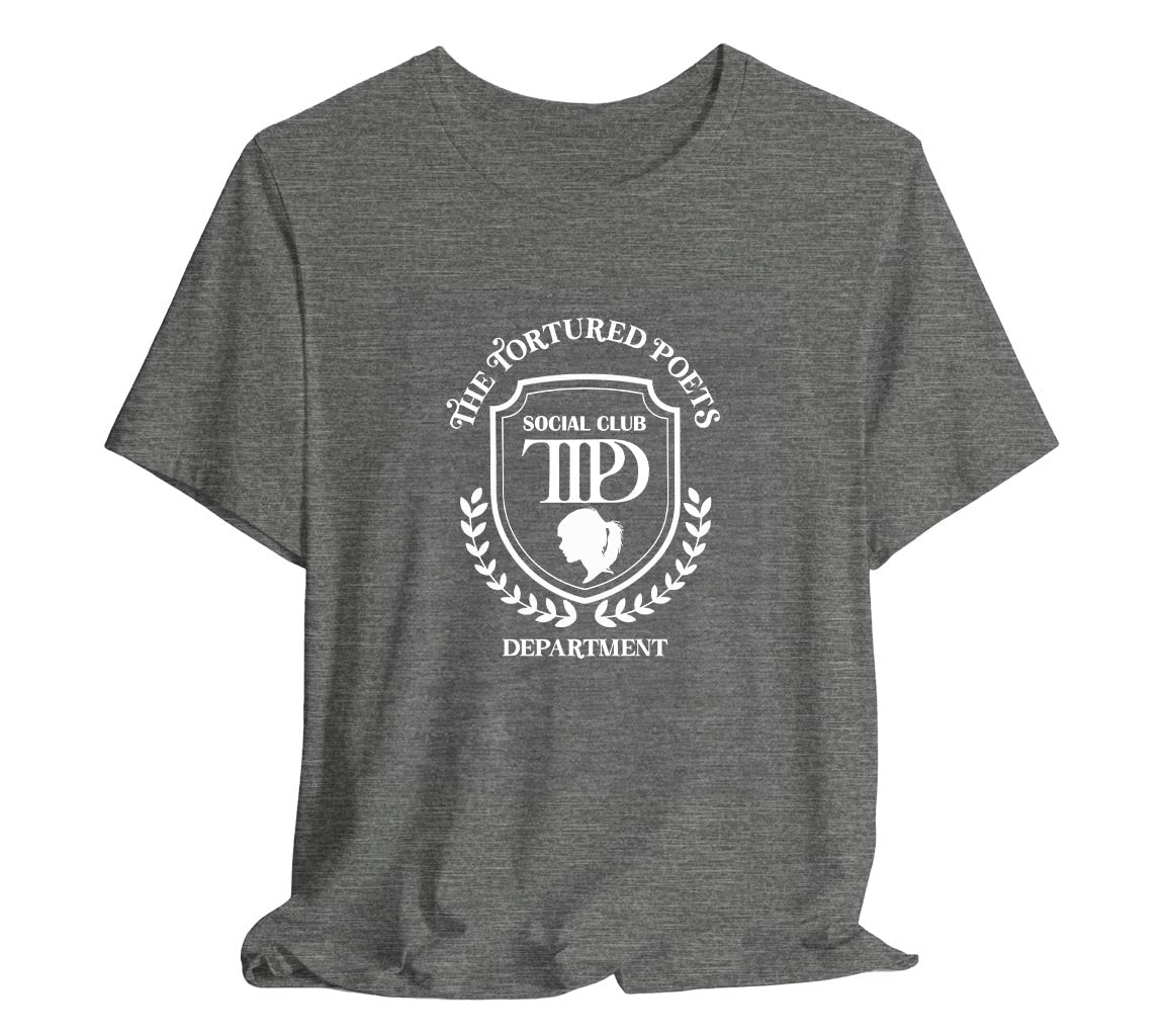 The Tortured Poets Department Social Club T-Shirt | TTPD Social Club T-Shirt | Taylor Swift Inspired T-Shirts Commemorating New Album Release, Taylor Swift T-Shirt, The Tortured Poets Department Merch, TTPD Shirt, Swiftie Merch, New Album Merch, Taylor Swift Fan Gift, Concert Tee, Fan Club Tee, Bella Canvas 3001 t-shirt