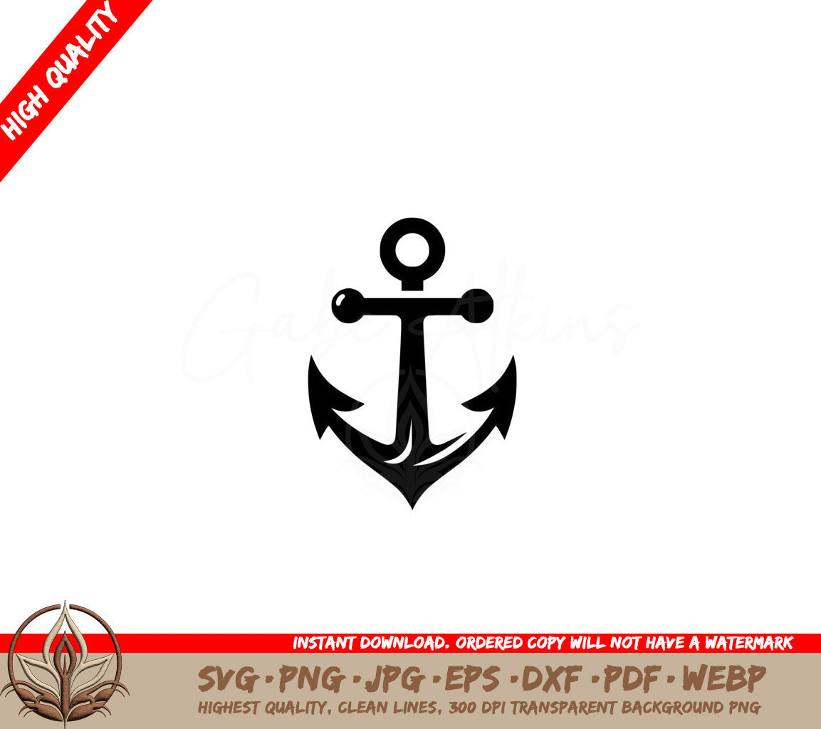 Deep Sea Anchor Digital Design SVG