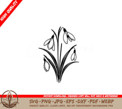 Snowdrops Dreamy SVG - Digital Product File