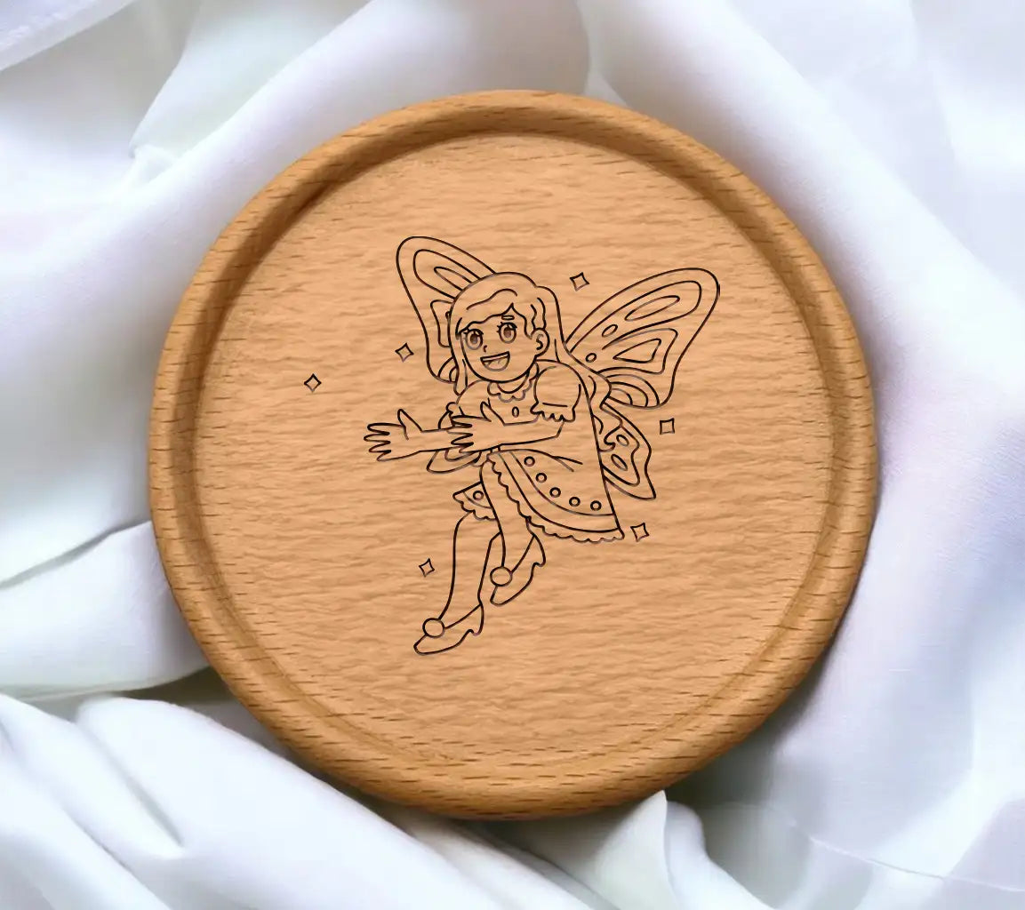  Tooth Fairy with Butterfly Wings SVG Coloring Page SVG