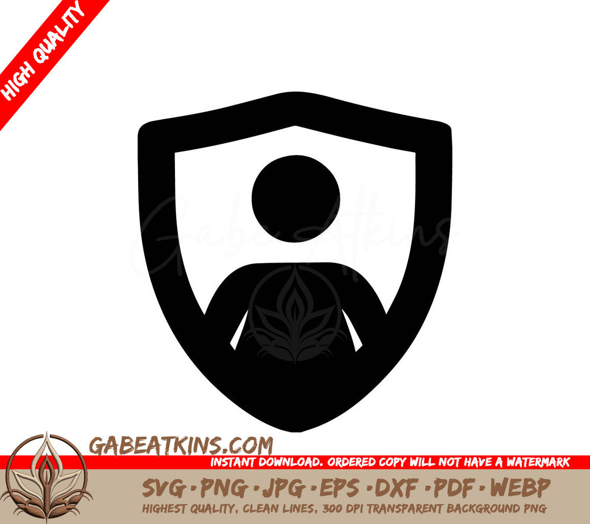  Shield Guardian SVG Icon - Safeguard & Security Design SVG