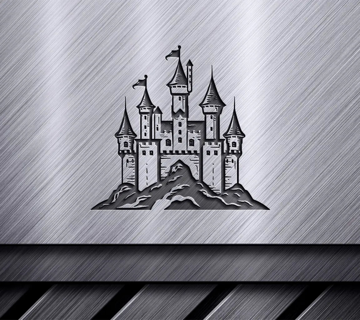  Castle Hilltop SVG - Tiny Truck Vector Icon SVG