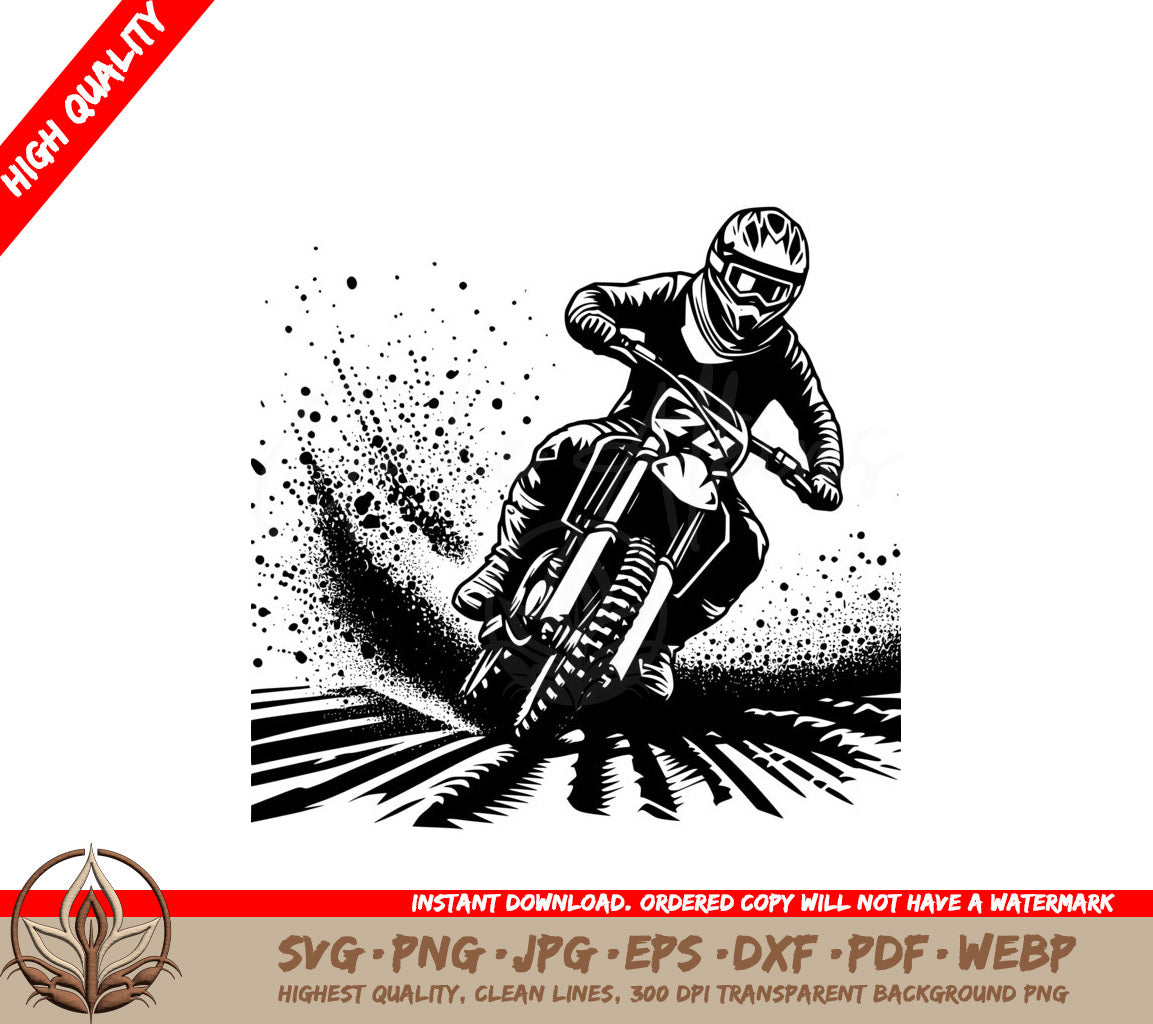 Dirt Bike Hero SVG Digital Product