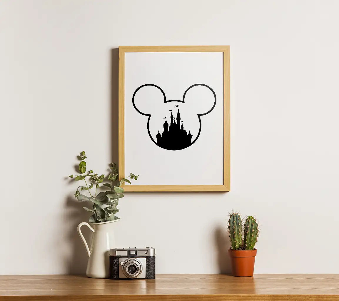 Disney Svg Castle Inside Mickey SVG