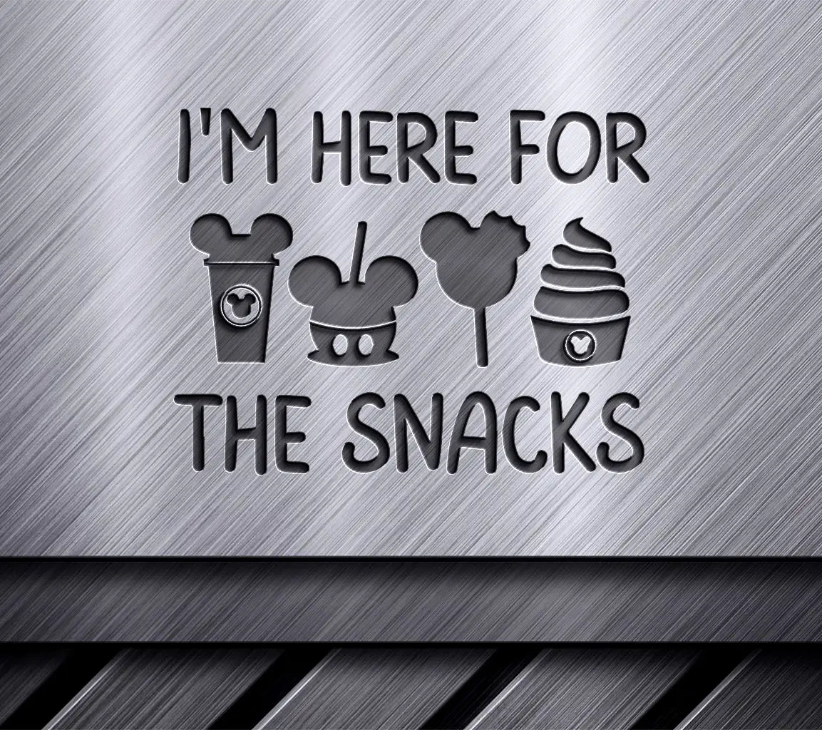 Disney Svg I Am Here For The Snacks SVG