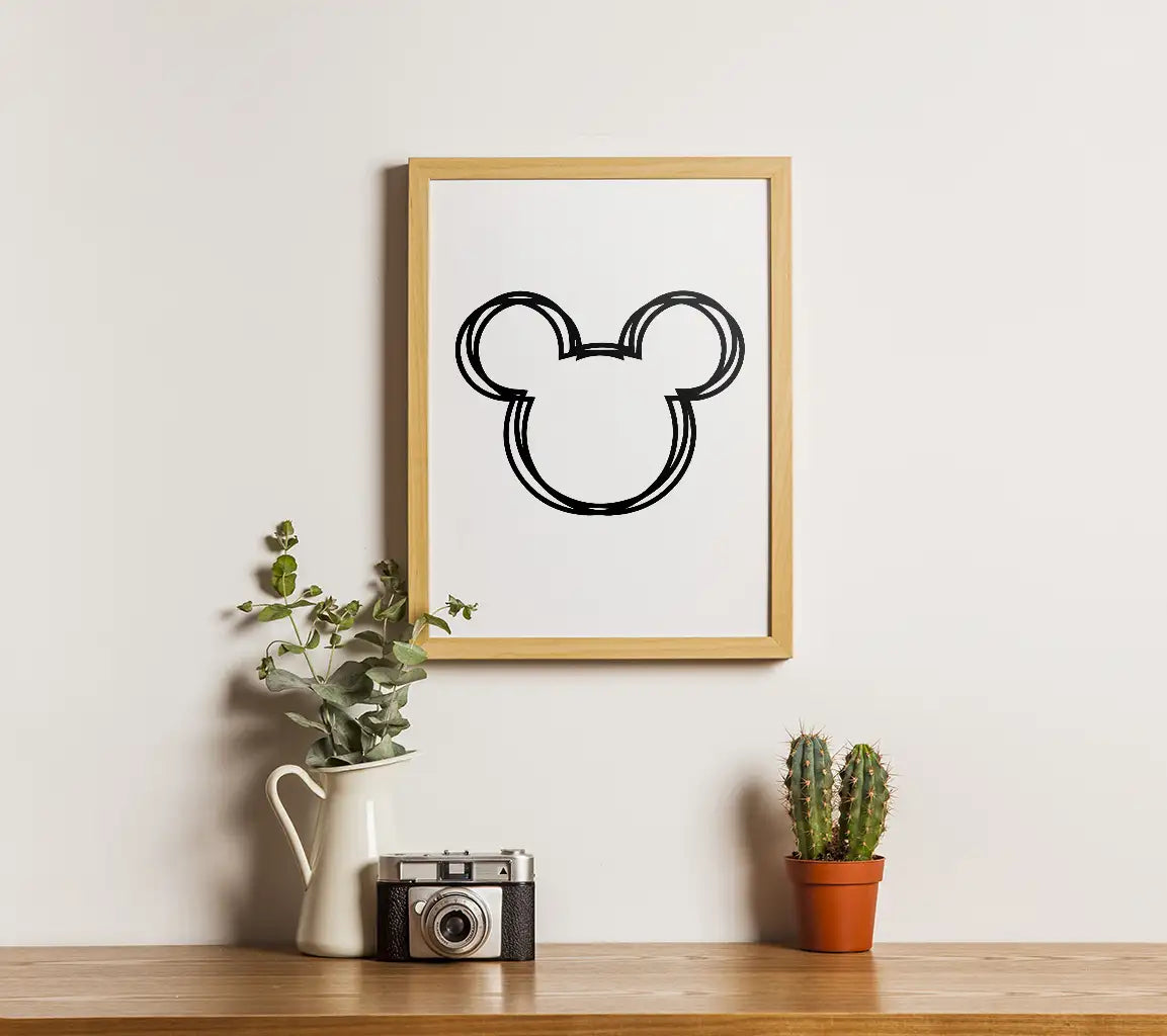 Disney Svg Mickey Mouse Outline SVG