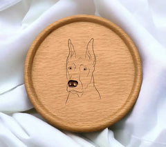 Doberman Face SVG -  Drawing - Digital Download SVG