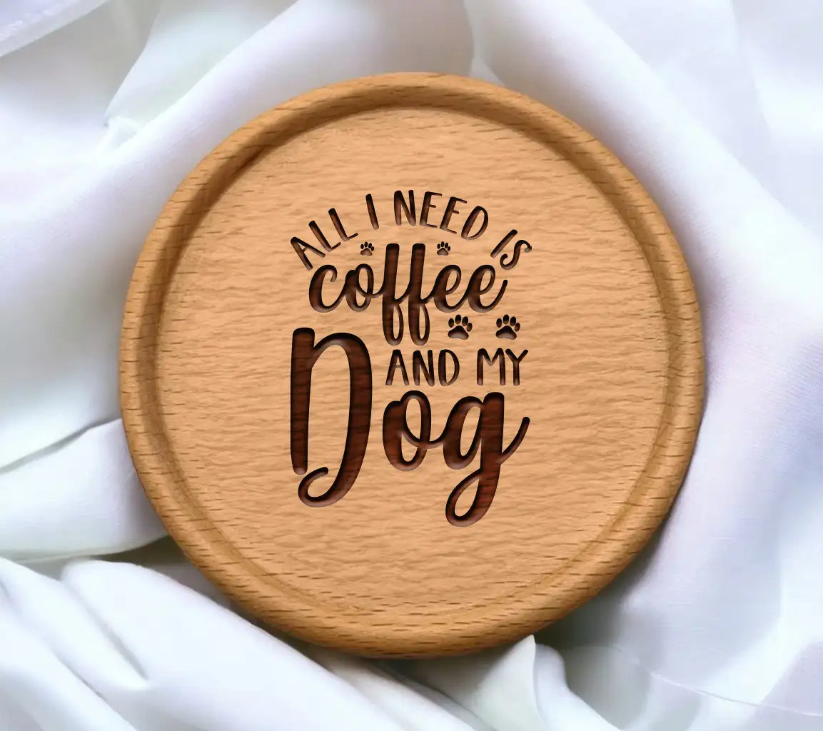 Coffee & My Dog SVG Poster Design SVG