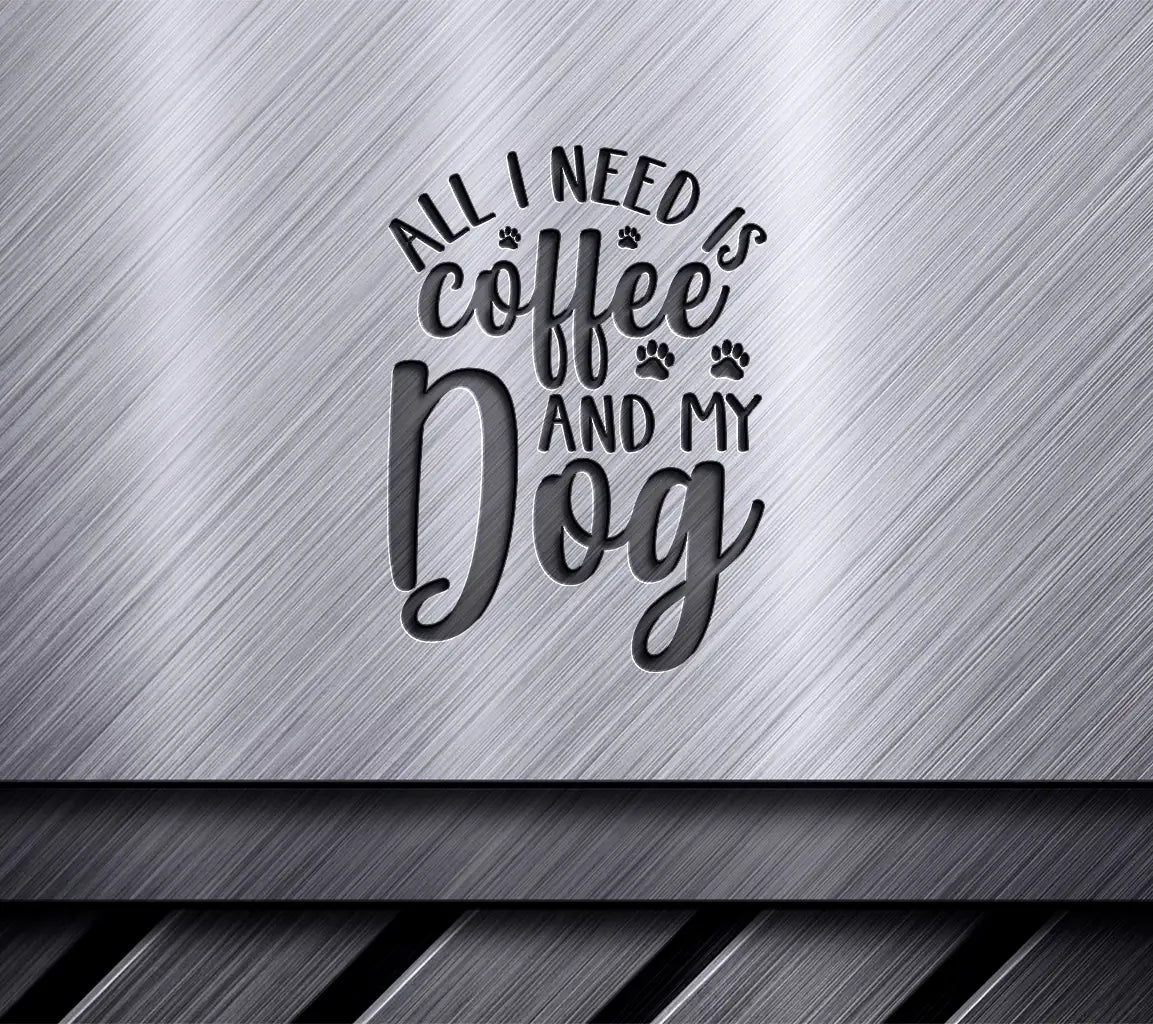 Coffee & My Dog SVG Poster Design SVG