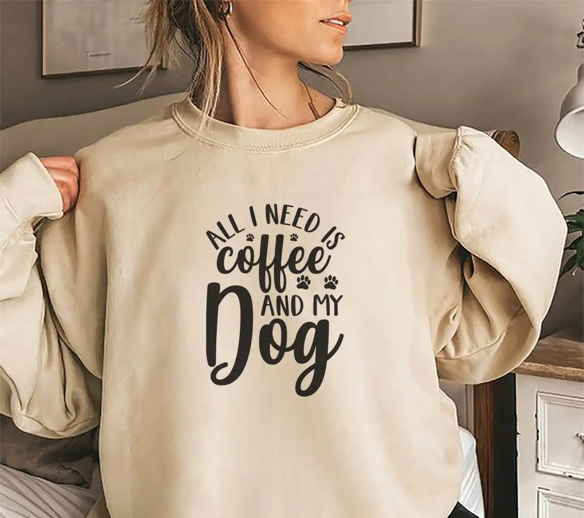 Coffee & My Dog SVG Poster Design SVG