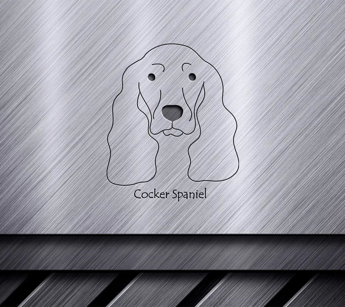  Cocker Spaniel SVG - Dog Face Drawing SVG