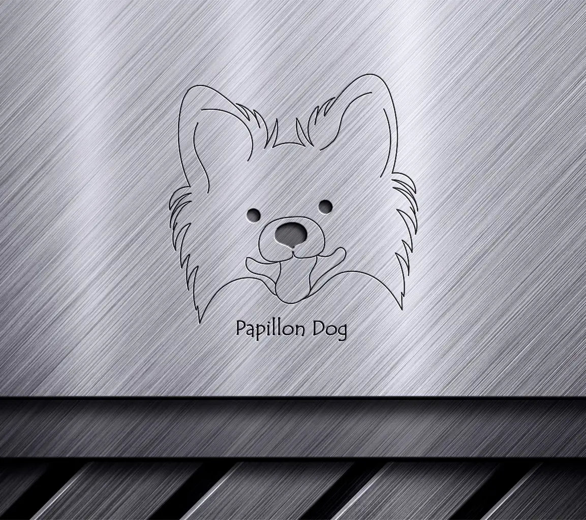 Papillon Dog SVG -  Line Art Drawing SVG