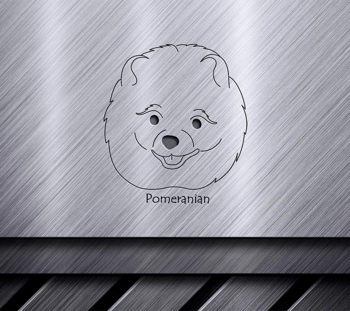  Pomeranian Dog SVG - Portrait Drawing SVG