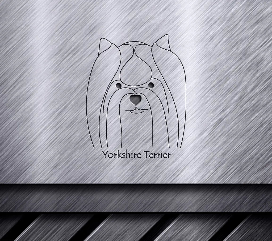  Yorkshire Terrier SVG - Dog Face Drawing SVG