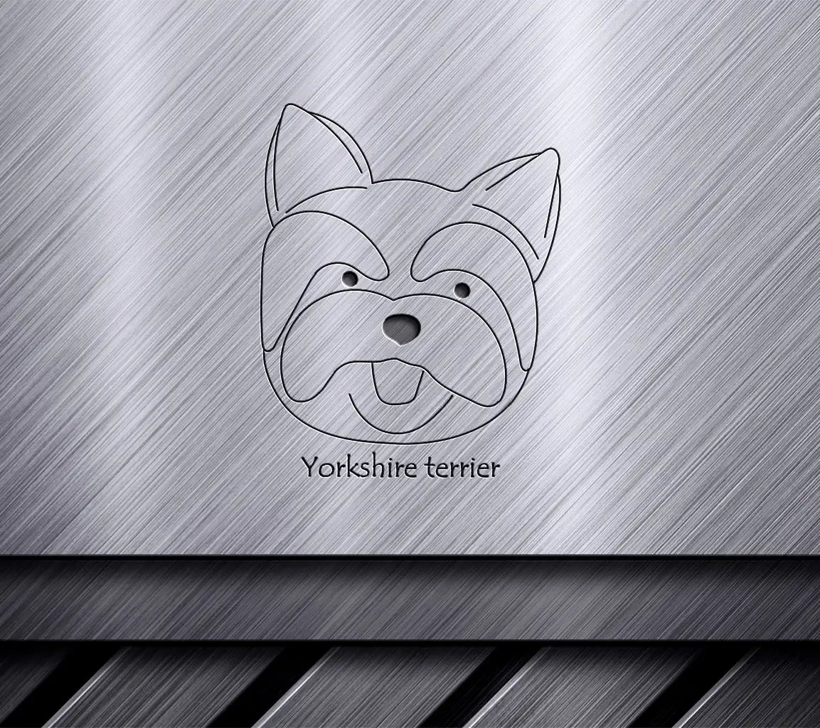  Yorkshire Terrier SVG - Dog Face Drawing SVG