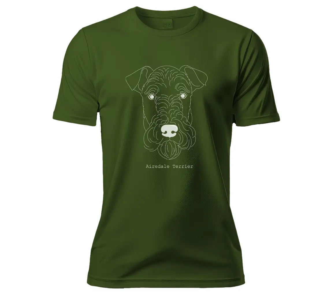 Airedale Terrier SVG -  Outline Drawing SVG