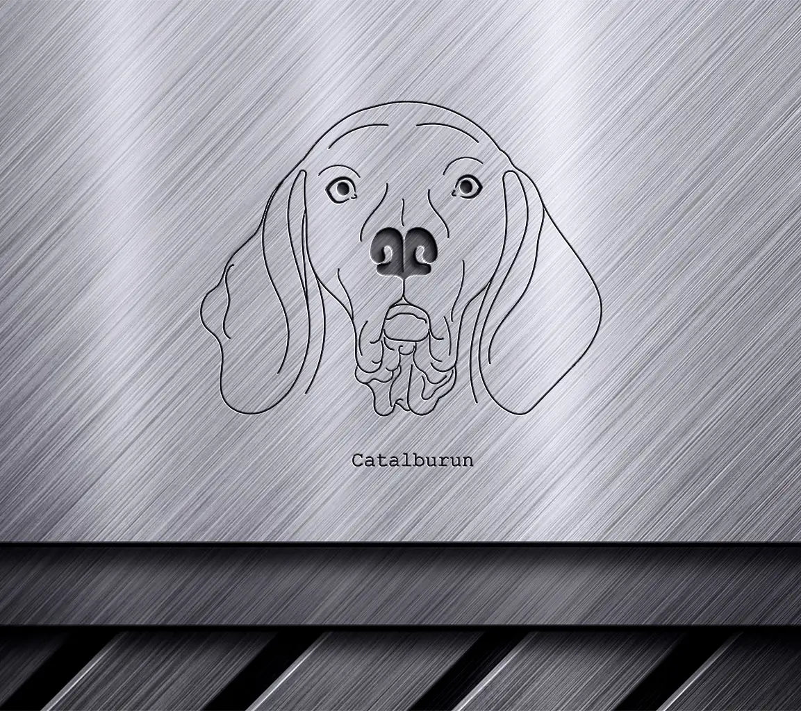 Catalburun Dog Breed Outline SVG -  Drawing SVG