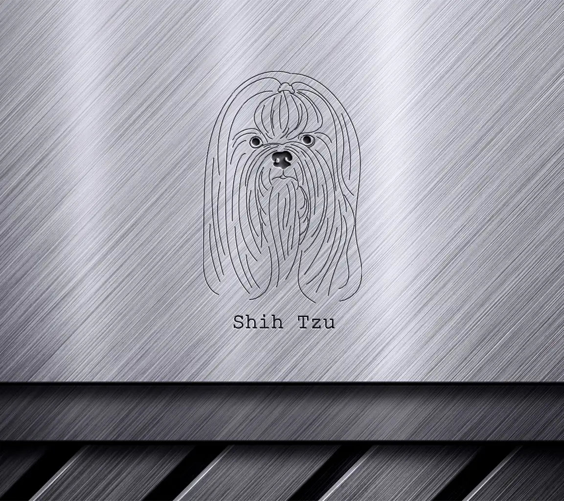  Shih Tzu Dog SVG - Outline Drawing SVG