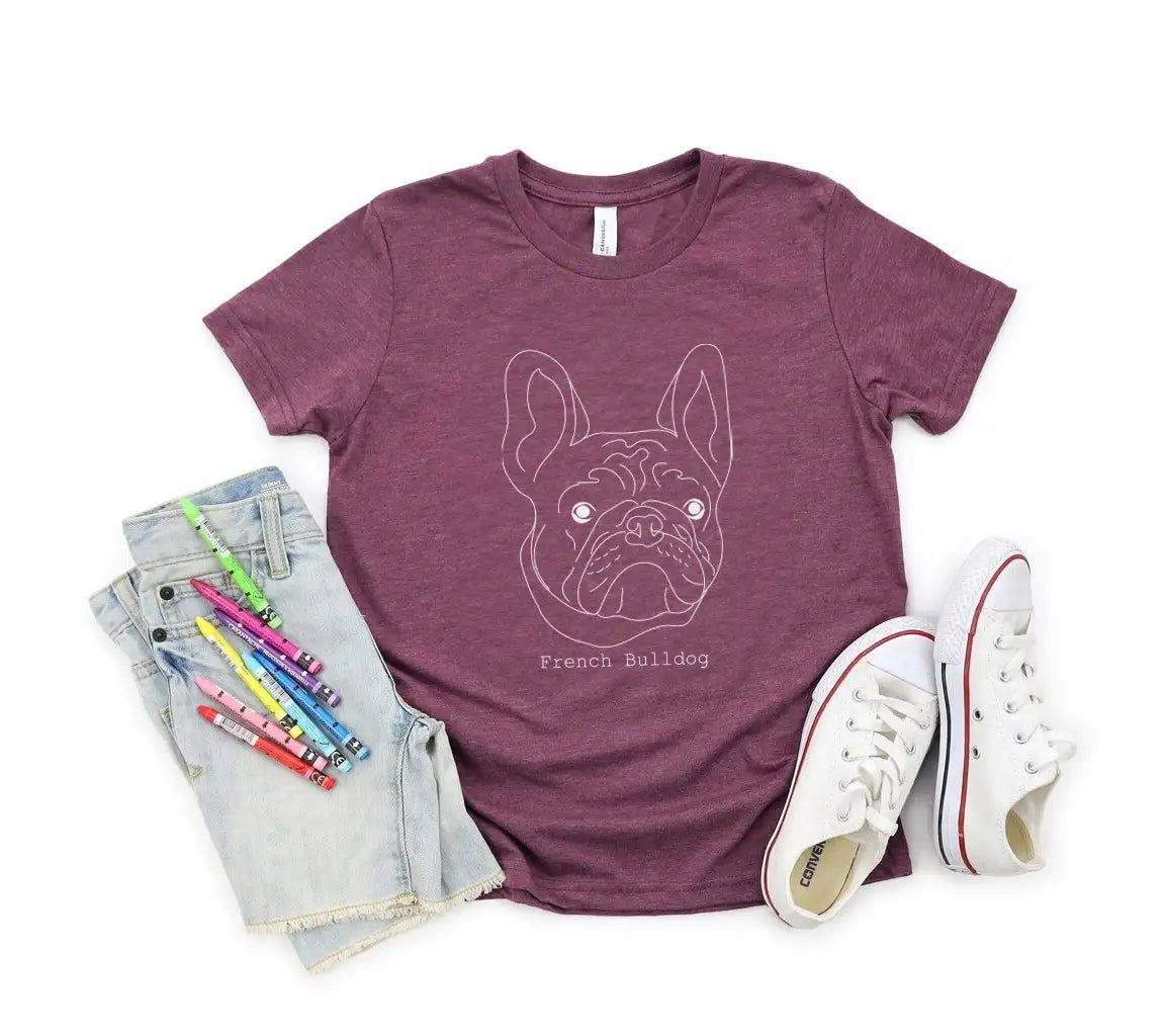 French Bulldog SVG -  Line Drawing SVG