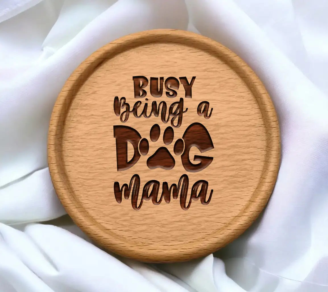 Busy Dog Mama Paw Print SVG Cut File SVG