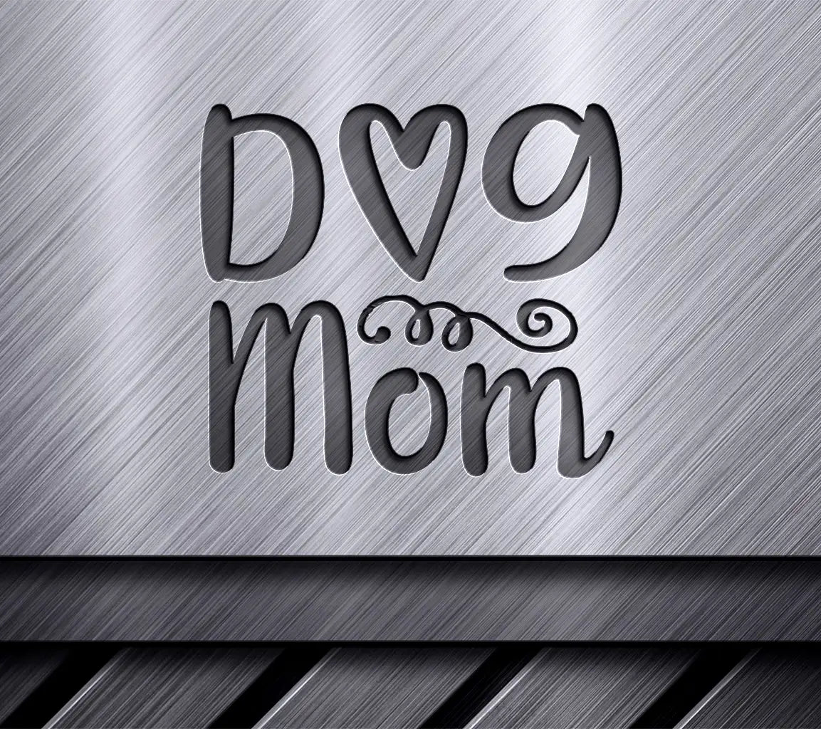 Black Mom Dog Mom SVG Cut File SVG