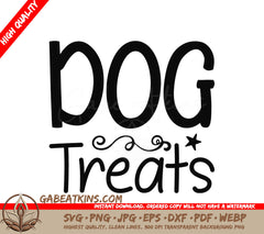  Dog Treats SVG Design - Printable Cut File SVG