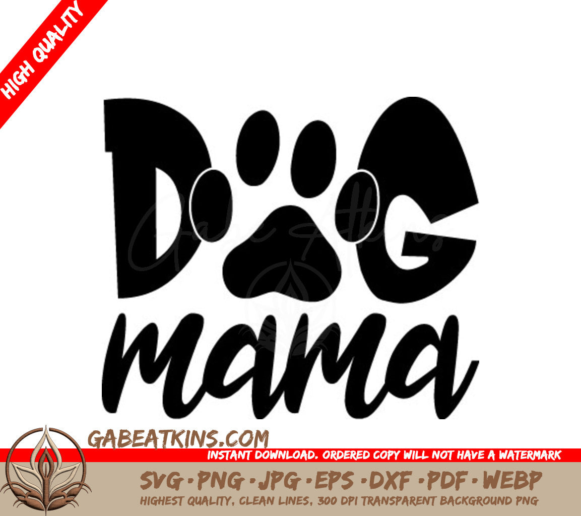  Dog Mama SVG Logo Design SVG