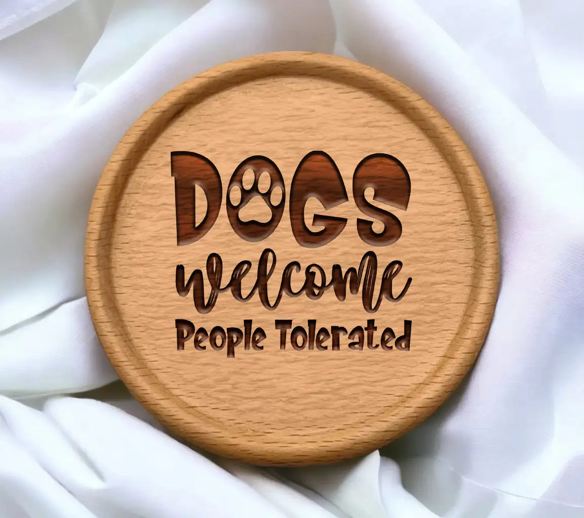 Dogs Welcome People Tolerated SVG Sign SVG