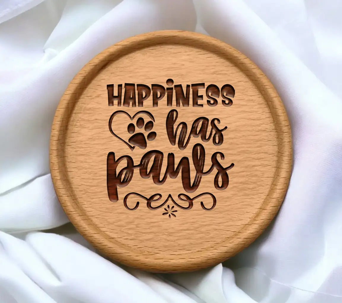  Happiness Has Paws Dog SVG Design SVG