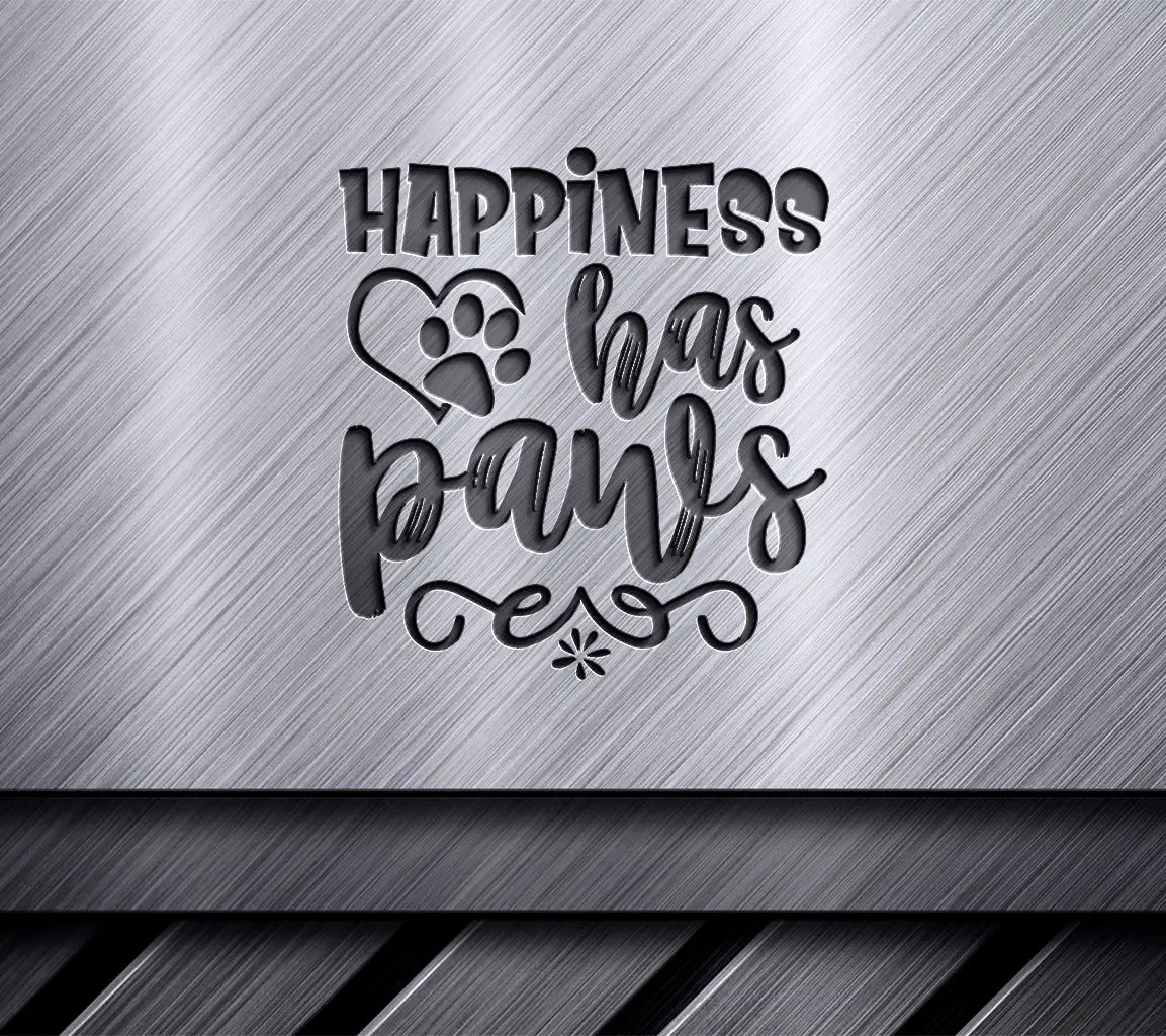  Happiness Has Paws Dog SVG Design SVG