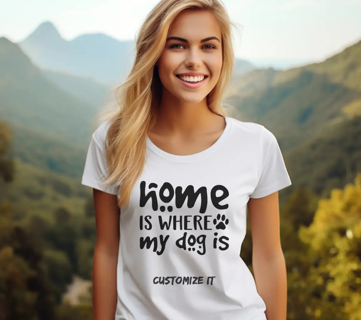 Home Is Where My Dog Is SVG - Dog Lover Sign Design SVG