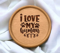  I Love My Human Dog SVG Cut File SVG