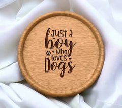 Just a Boy Who Loves Dogs SVG -  Sign SVG