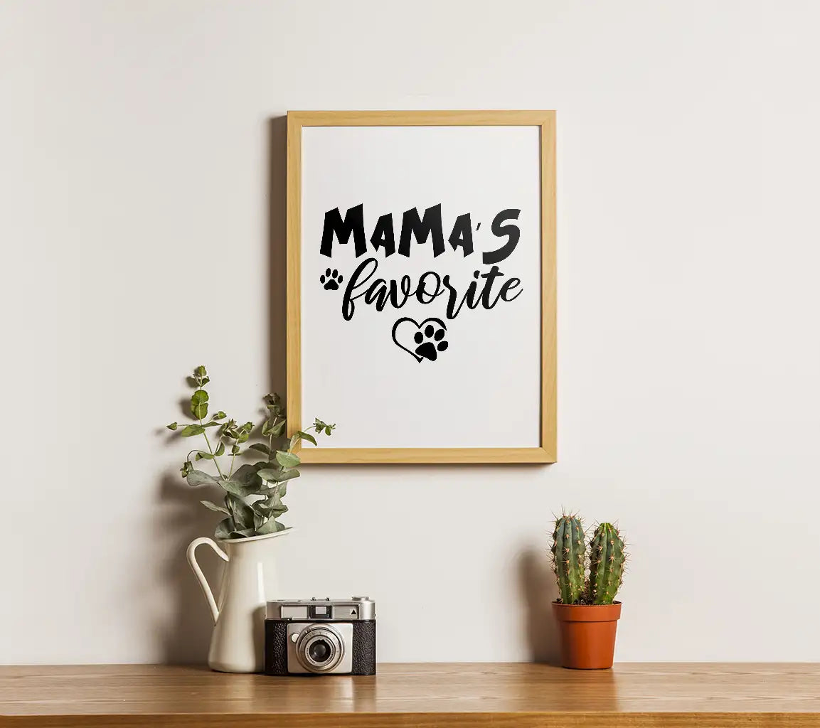  Mamas Favorite SVG - Dog Mom Design SVG