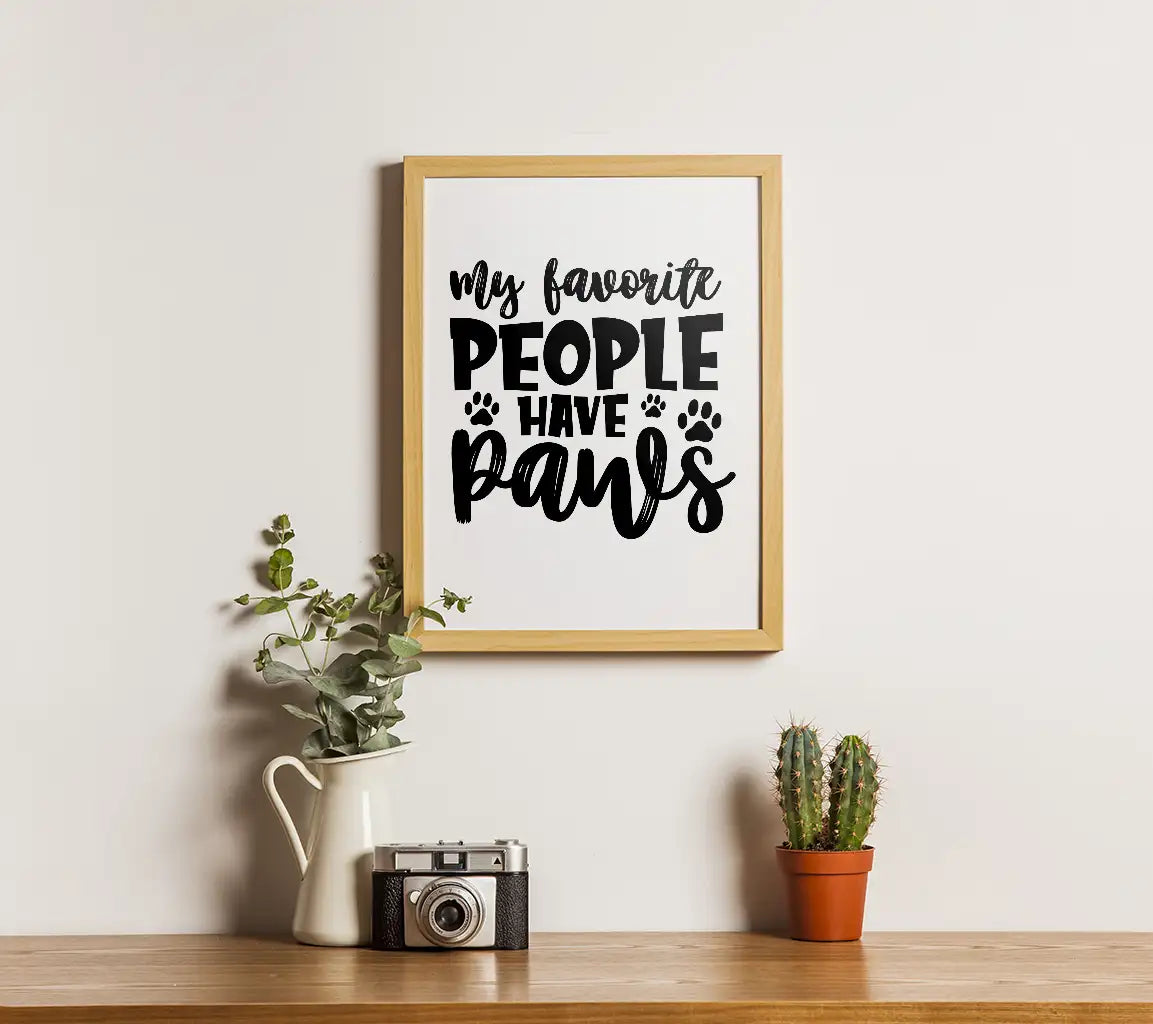 My Favorite People Have Paws - Dog SVG SVG